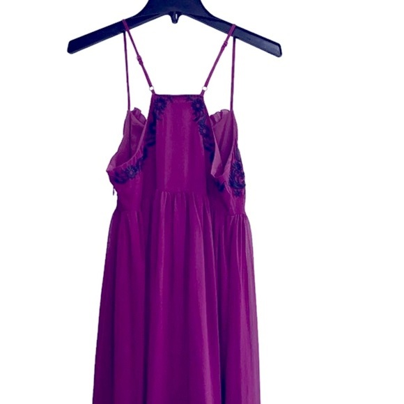 Tobi purple embroidered maxi dress size small new with tags - Picture 2 of 8